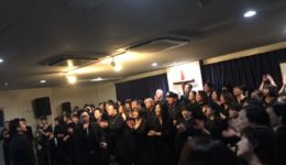 2019年12月24日に堺市エレベートチャーチで行われたクリスマスゴスペルコンサートの様子の写真