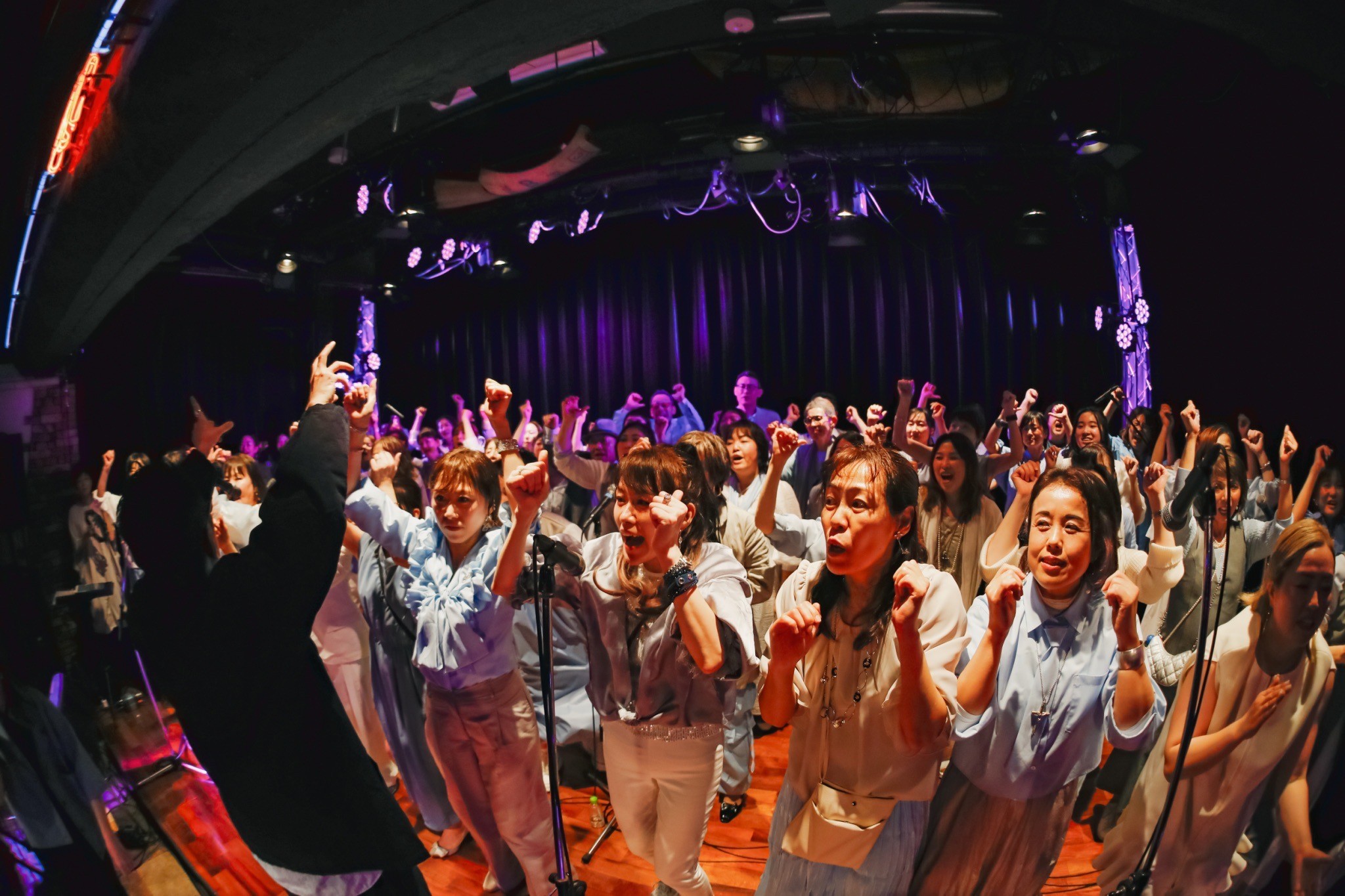 2024年3月30日、関東、東京の江古田Live In Buddyで開催されたフェイスゴスペルの初ゴスペルコンサートの様子